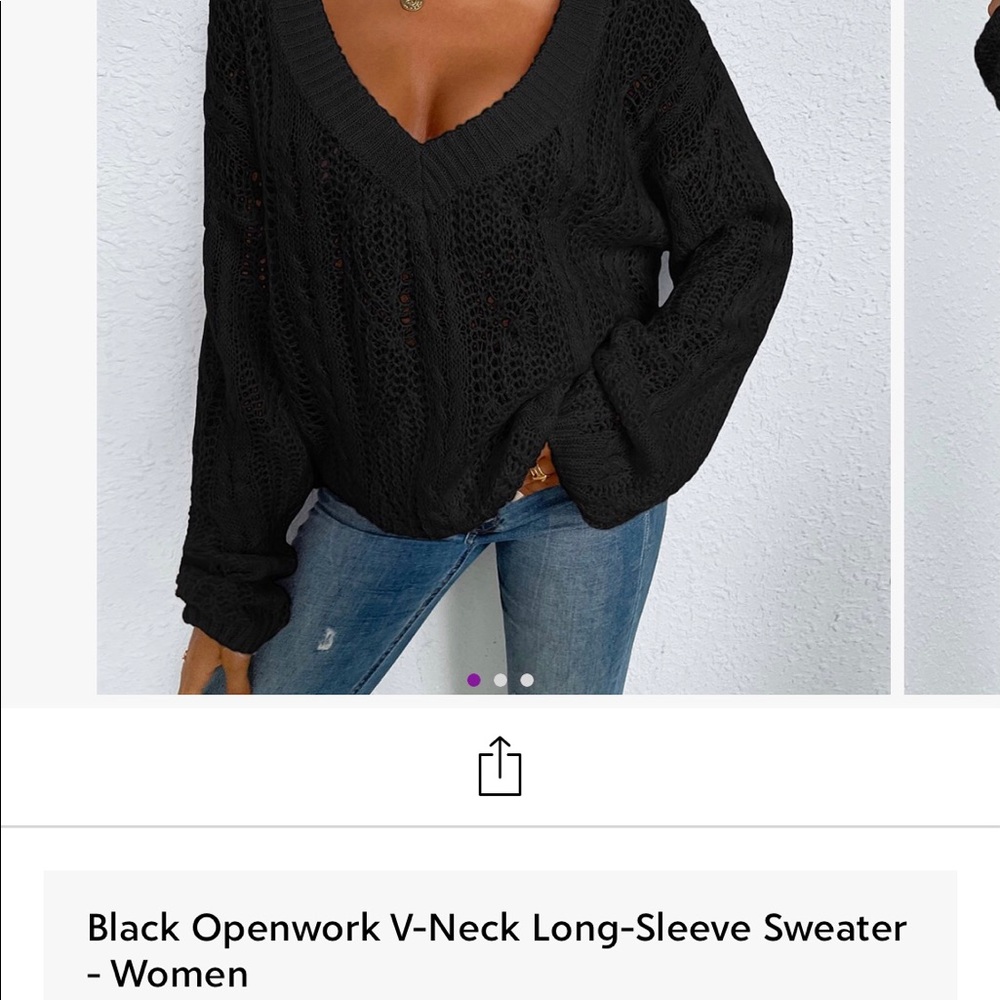 Black sweater XL NWT